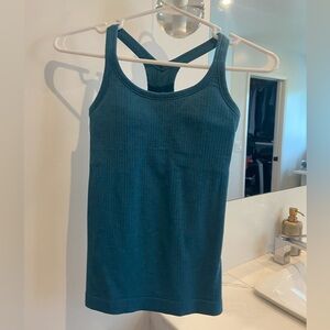 Lululemon ebb to street tank size 2 teal